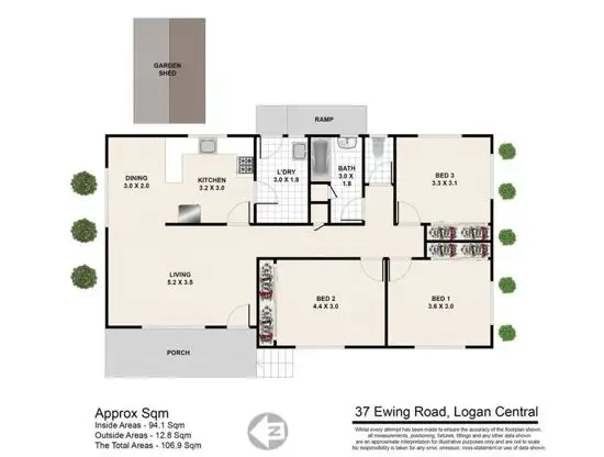 Floorplan of Homely house listing, 37 ewing rd, Logan Central QLD 4114