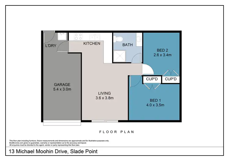 Floorplan of Homely semi-detached listing, unit 1 & 2 13 Michael Moohin Drive, Slade Point QLD 4740
