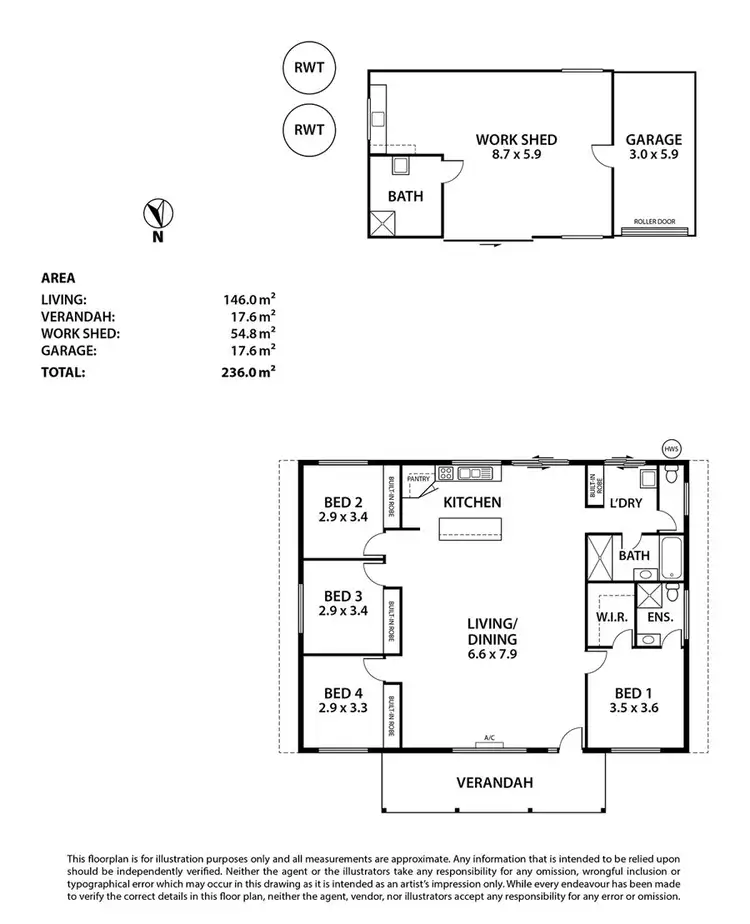 Floorplan of Homely house listing, 48 Edmund Terrace, Murray Bridge SA 5253