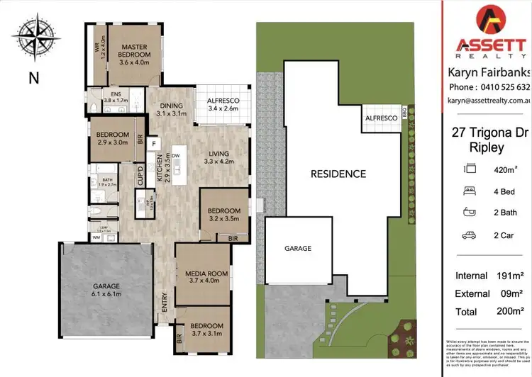 Floorplan of Homely house listing, 27 TRIGONA DRIVE, Ripley QLD 4306