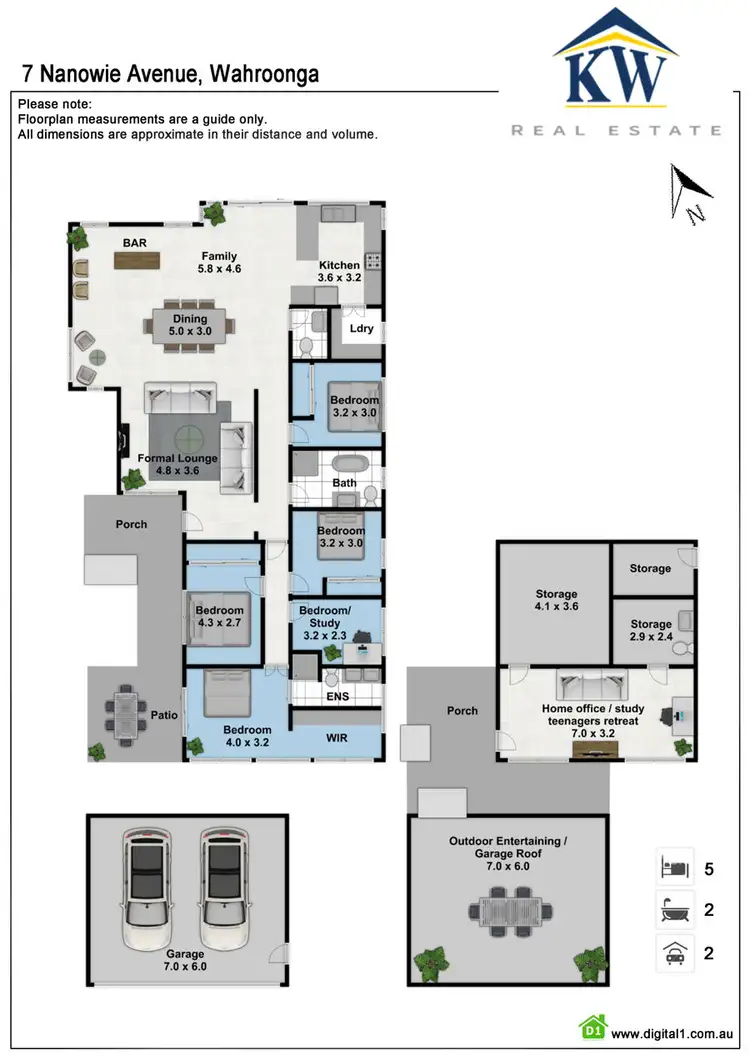 Floorplan of Homely house listing, 7 Nanowie Avenue, Wahroonga NSW 2076