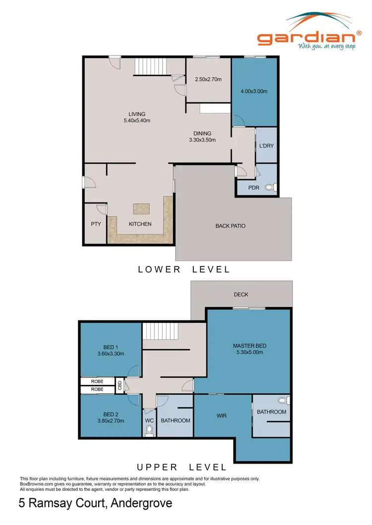 Floorplan of Homely house listing, 5 Ramsay Court, Beaconsfield QLD 4740