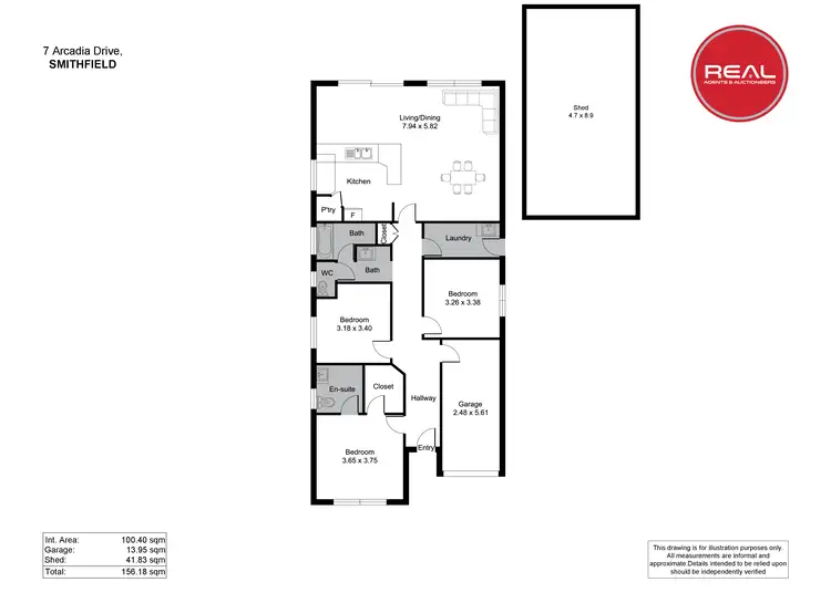 Floorplan of Homely house listing, 7 Arcadia Drive, Smithfield SA 5114