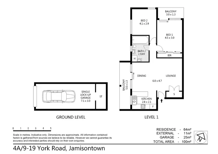 Floorplan of Homely apartment listing, 4A/9-19 York Road, Jamisontown NSW 2750