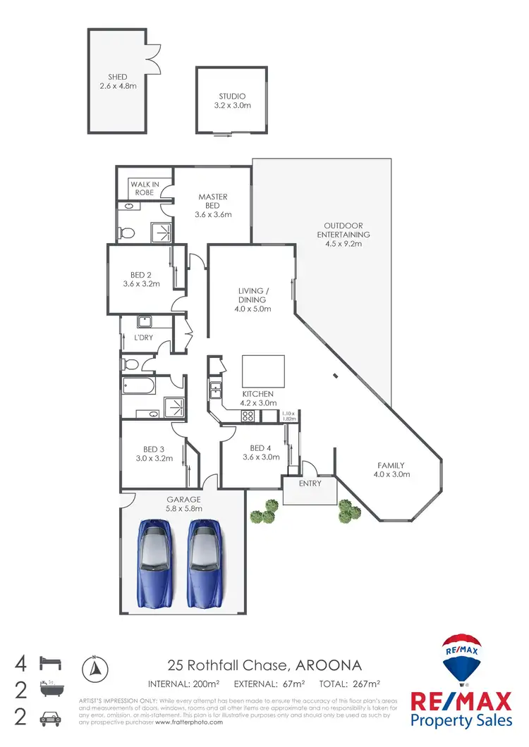 Floorplan of Homely house listing, 25 Rothfall Chase, Aroona QLD 4551