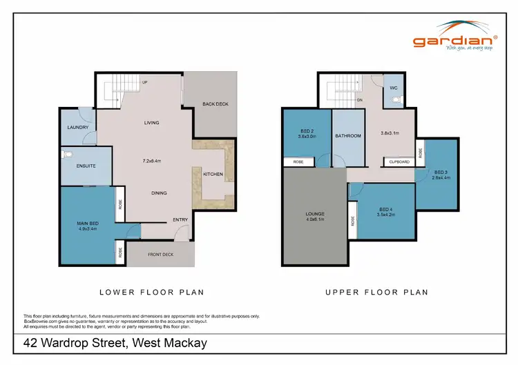 Floorplan of Homely house listing, 42 Wardrop Street, West Mackay QLD 4740