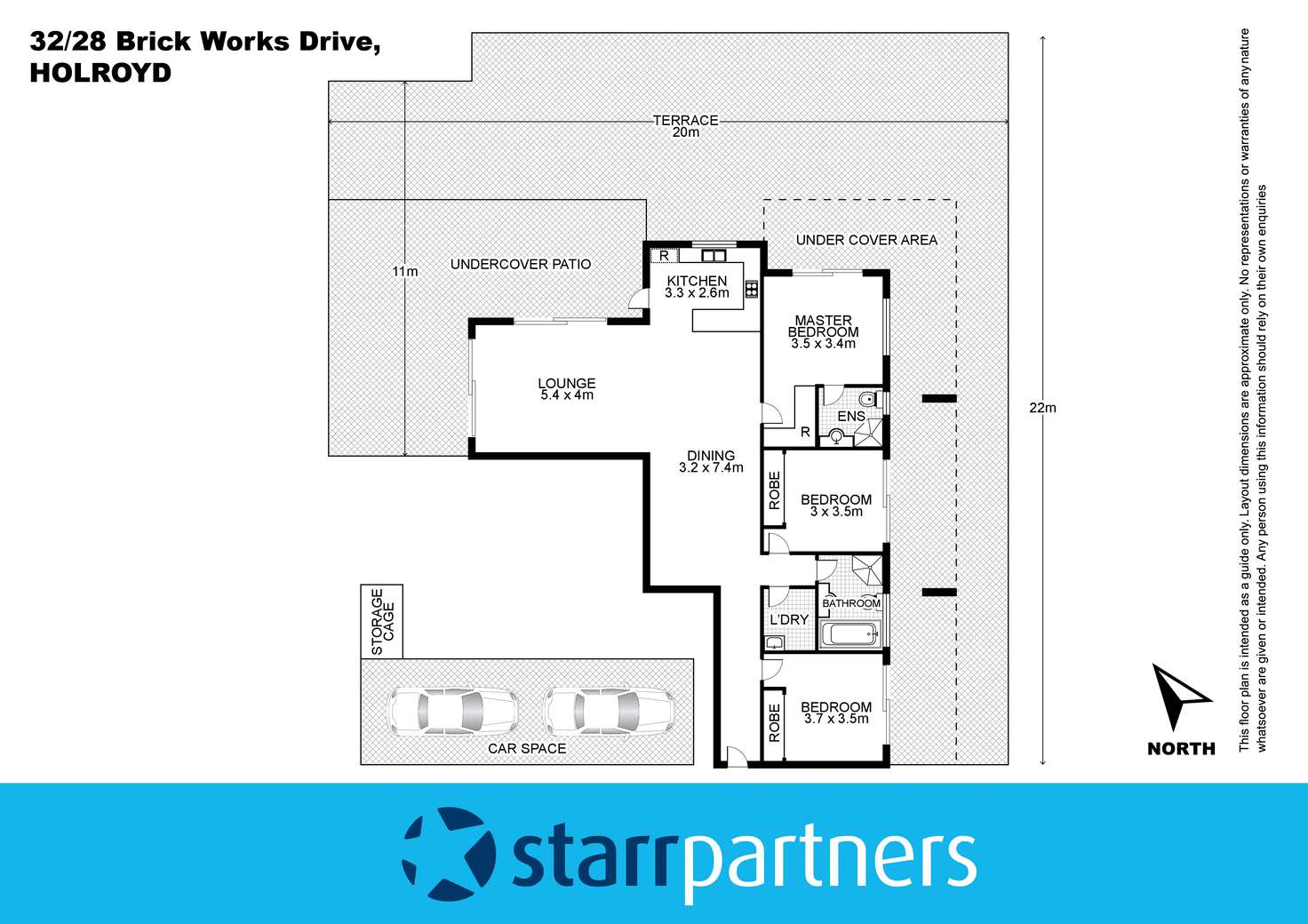Floorplan of Homely unit listing, 32/28 Brickworks Drive, Holroyd NSW 2142
