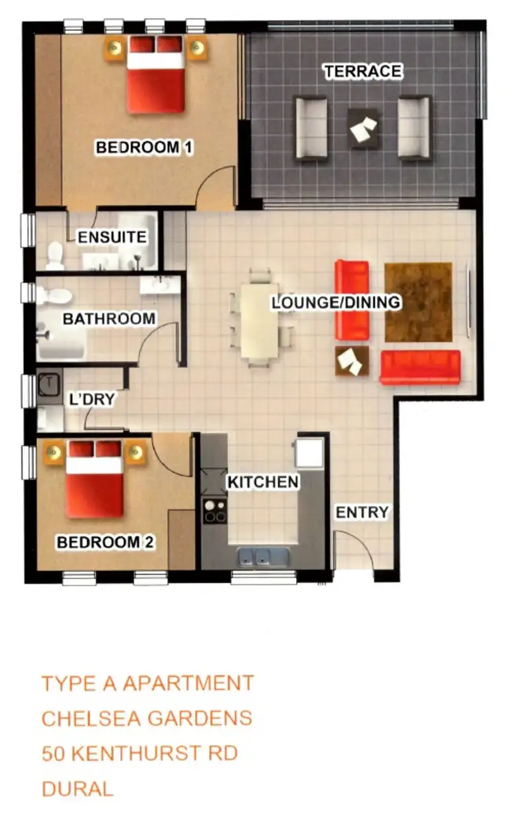 Floorplan of Homely apartment listing, 50 Kenthurst Road, Dural NSW 2158