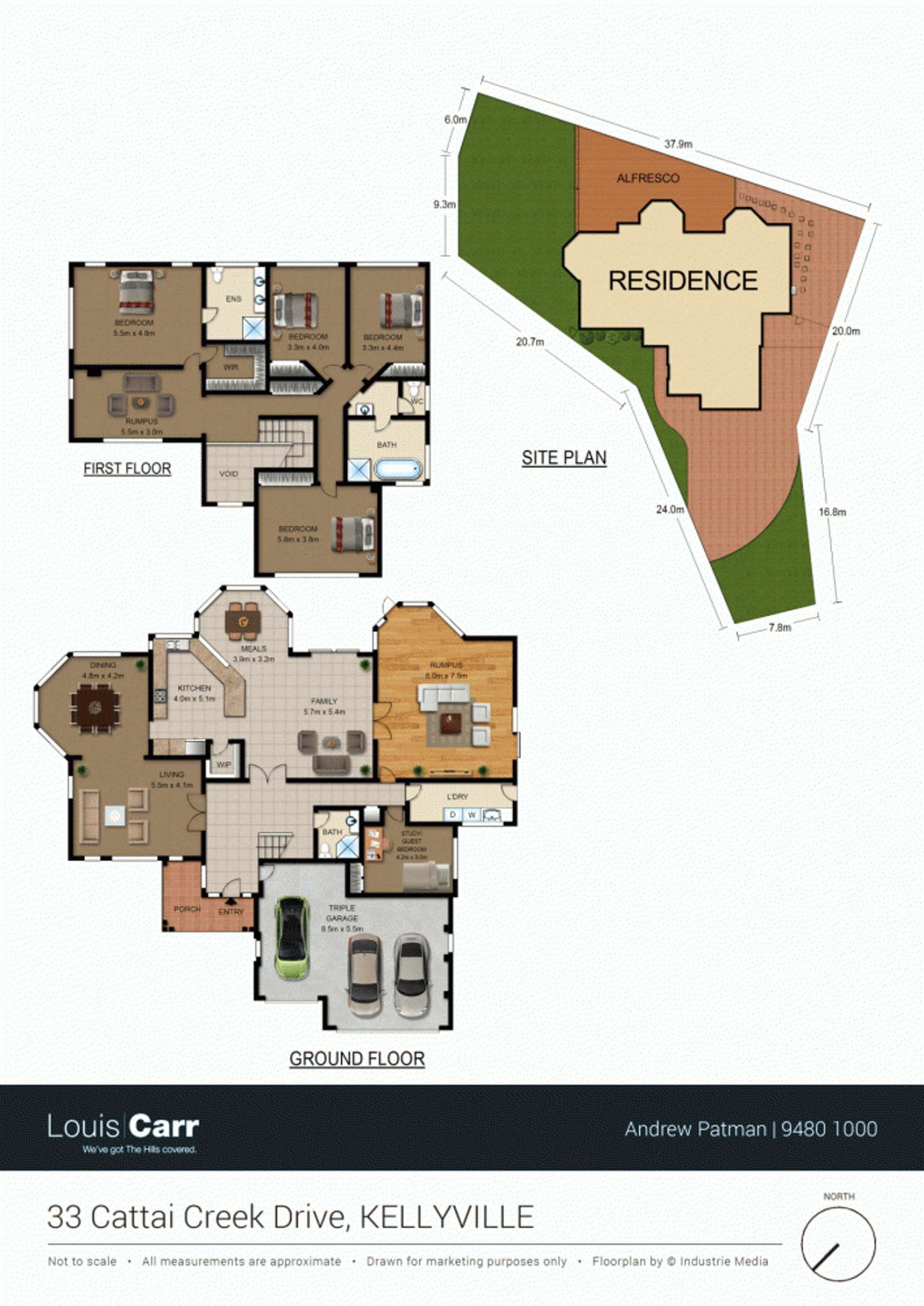 Floorplan of Homely house listing, 33 Cattai Creek Drive, Kellyville NSW 2155
