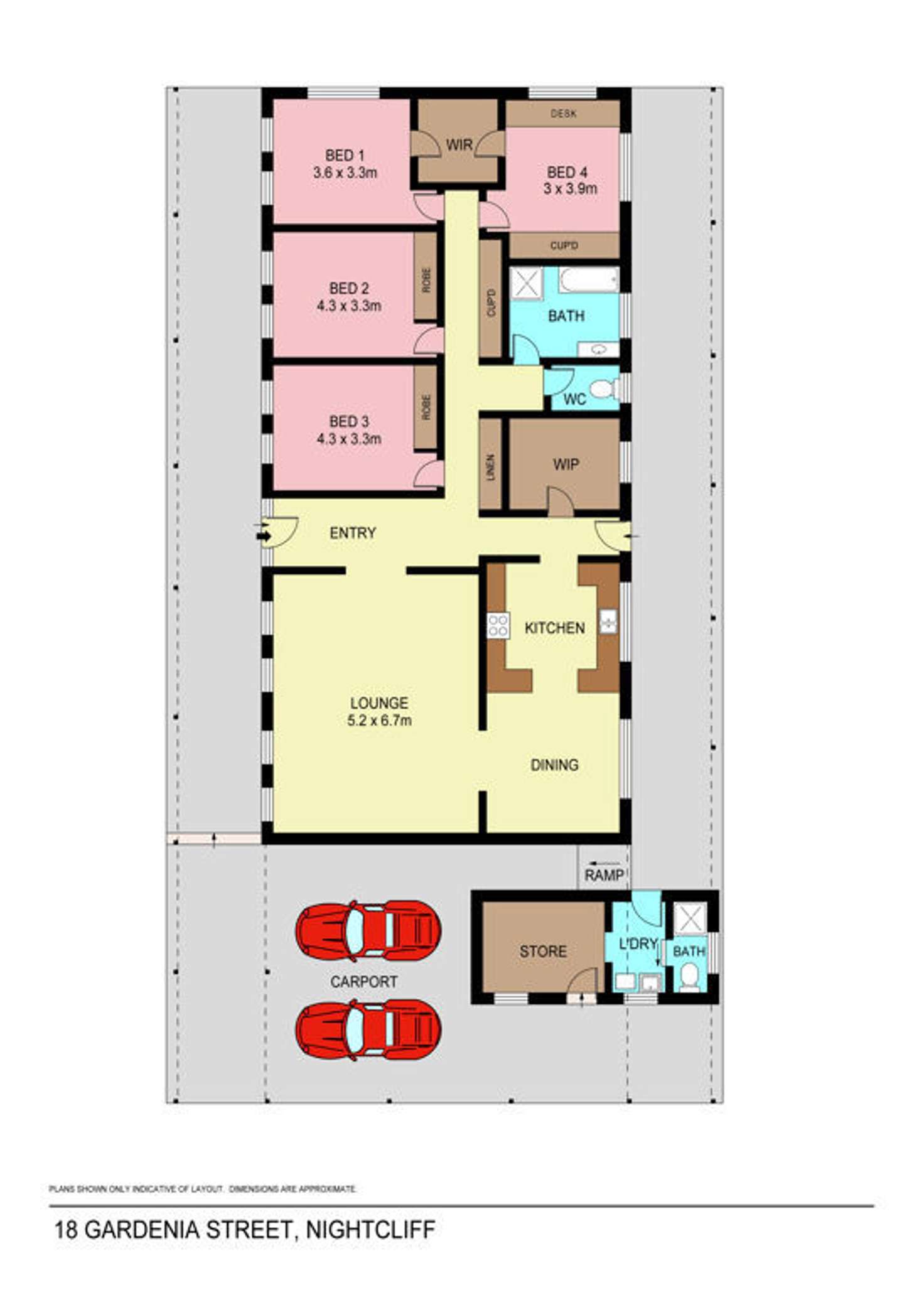 Floorplan of Homely house listing, 18 Gardenia Street, Nightcliff NT 810