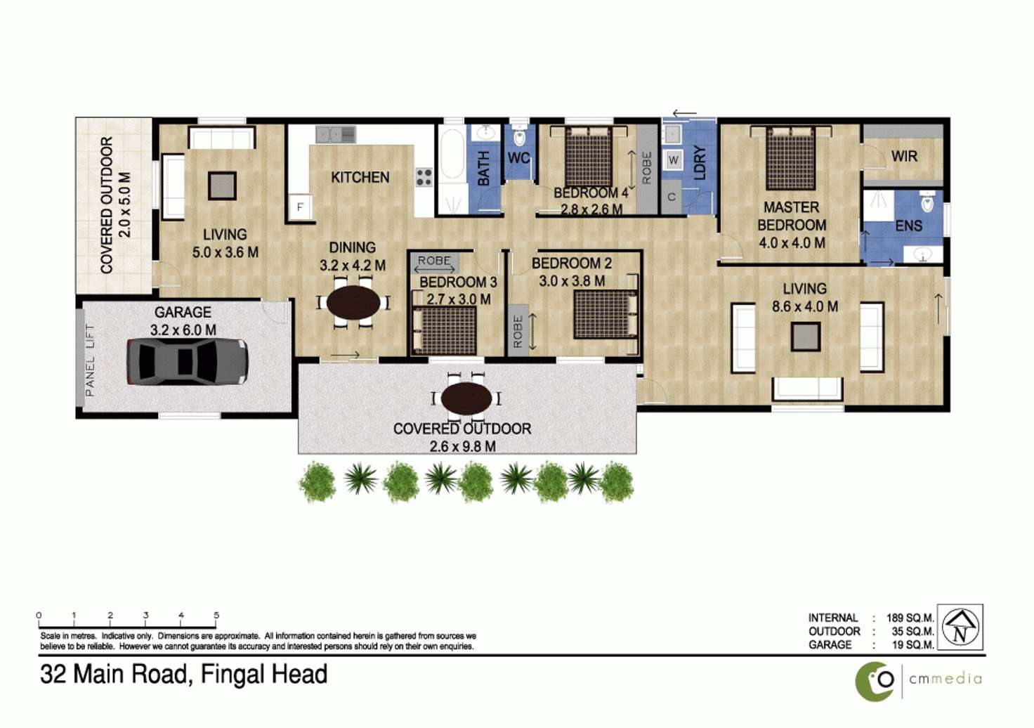 Floorplan of Homely house listing, 32 Main Road, Fingal Head NSW 2487