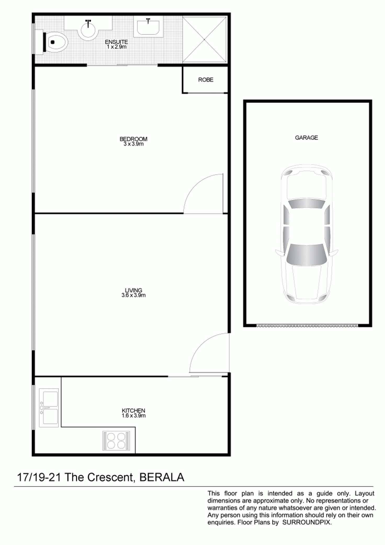 Floorplan of Homely unit listing, 17/19-21 The Crescent, Berala NSW 2141