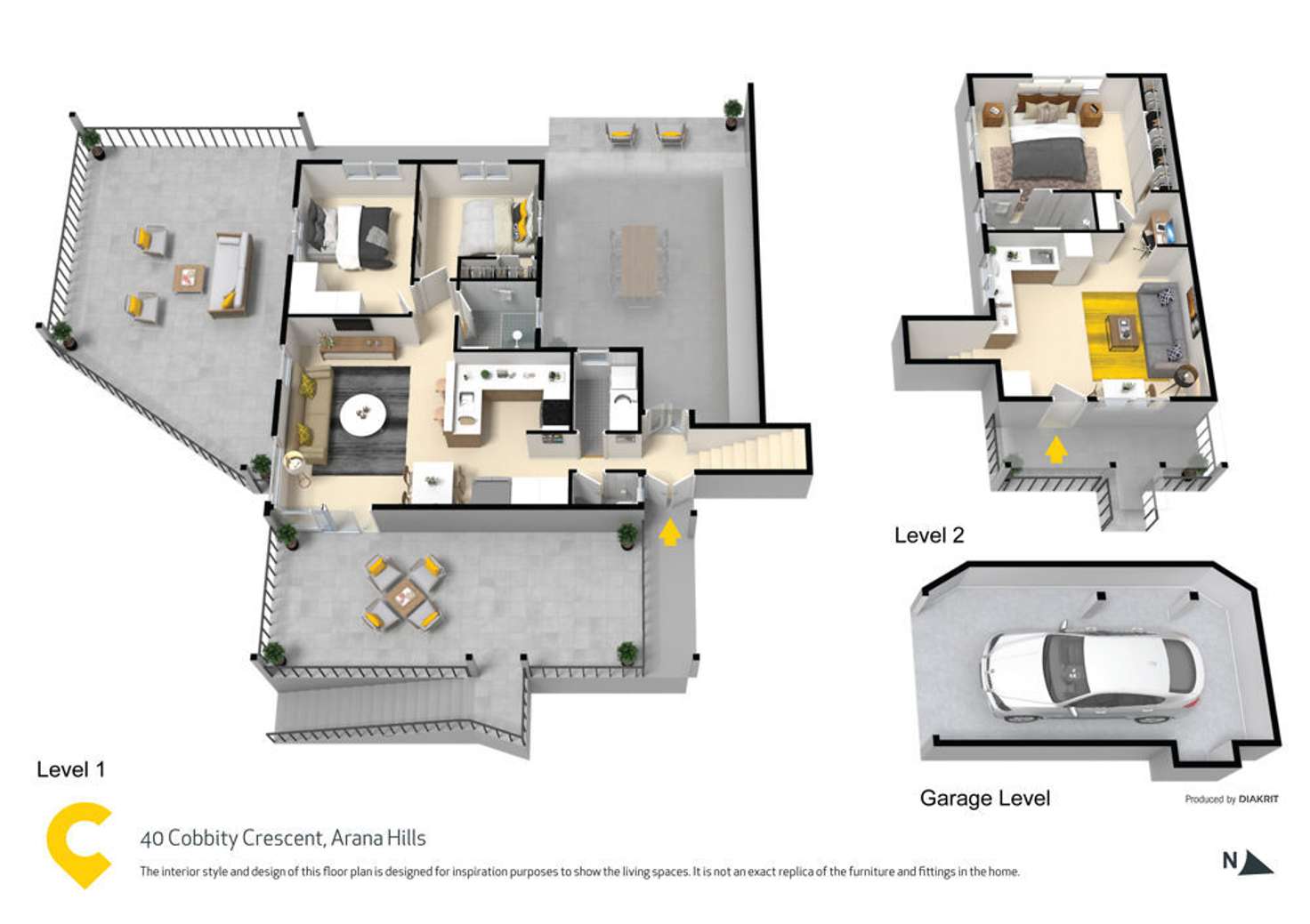 Floorplan of Homely house listing, 40 Cobbity Crescent, Arana Hills QLD 4054