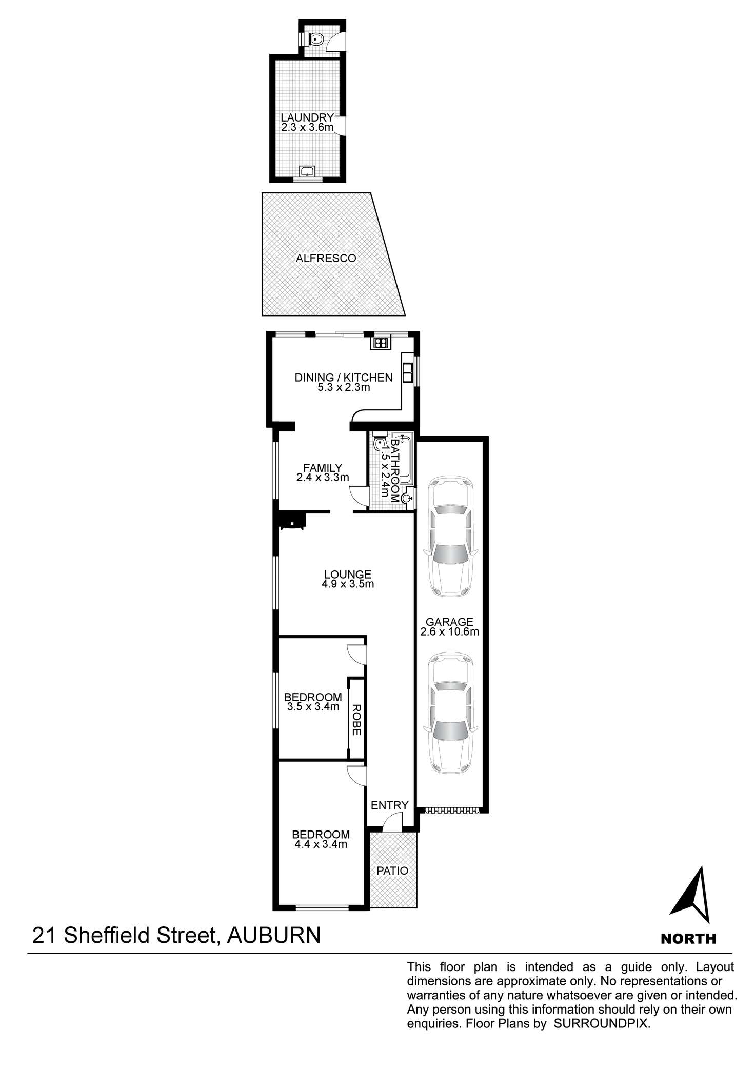 Floorplan of Homely house listing, 21 Sheffield Street, Auburn NSW 2144