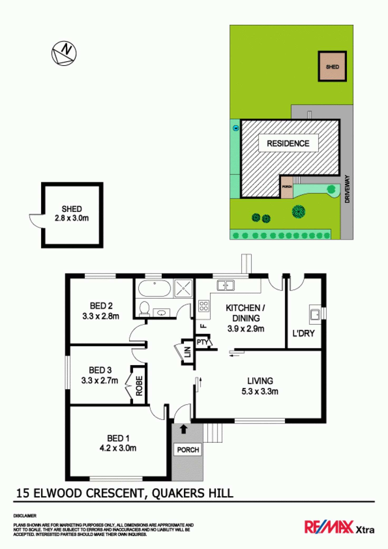 Floorplan of Homely house listing, 15 Elwood Crescent, Quakers Hill NSW 2763