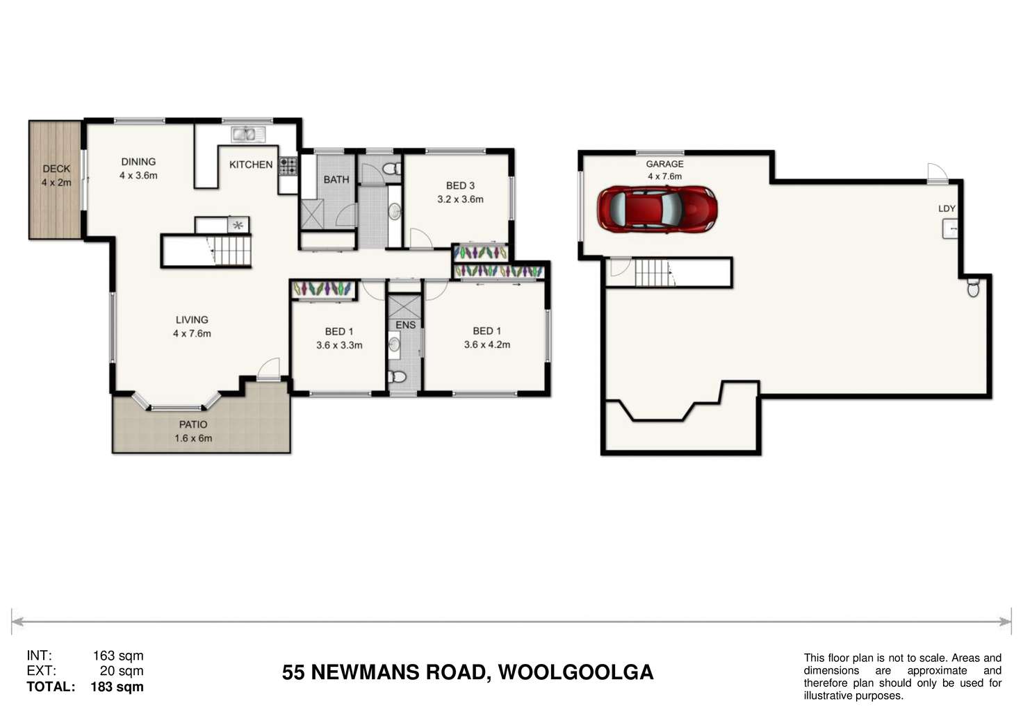 Floorplan of Homely house listing, 55 Newmans Road, Woolgoolga NSW 2456