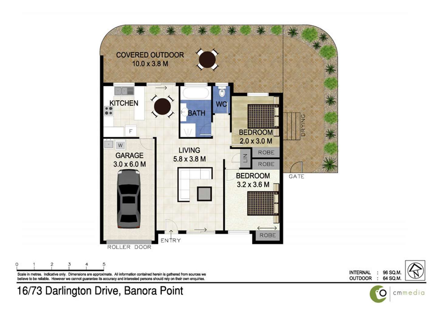 Floorplan of Homely unit listing, 16/73 Darlington Drive, Banora Point NSW 2486