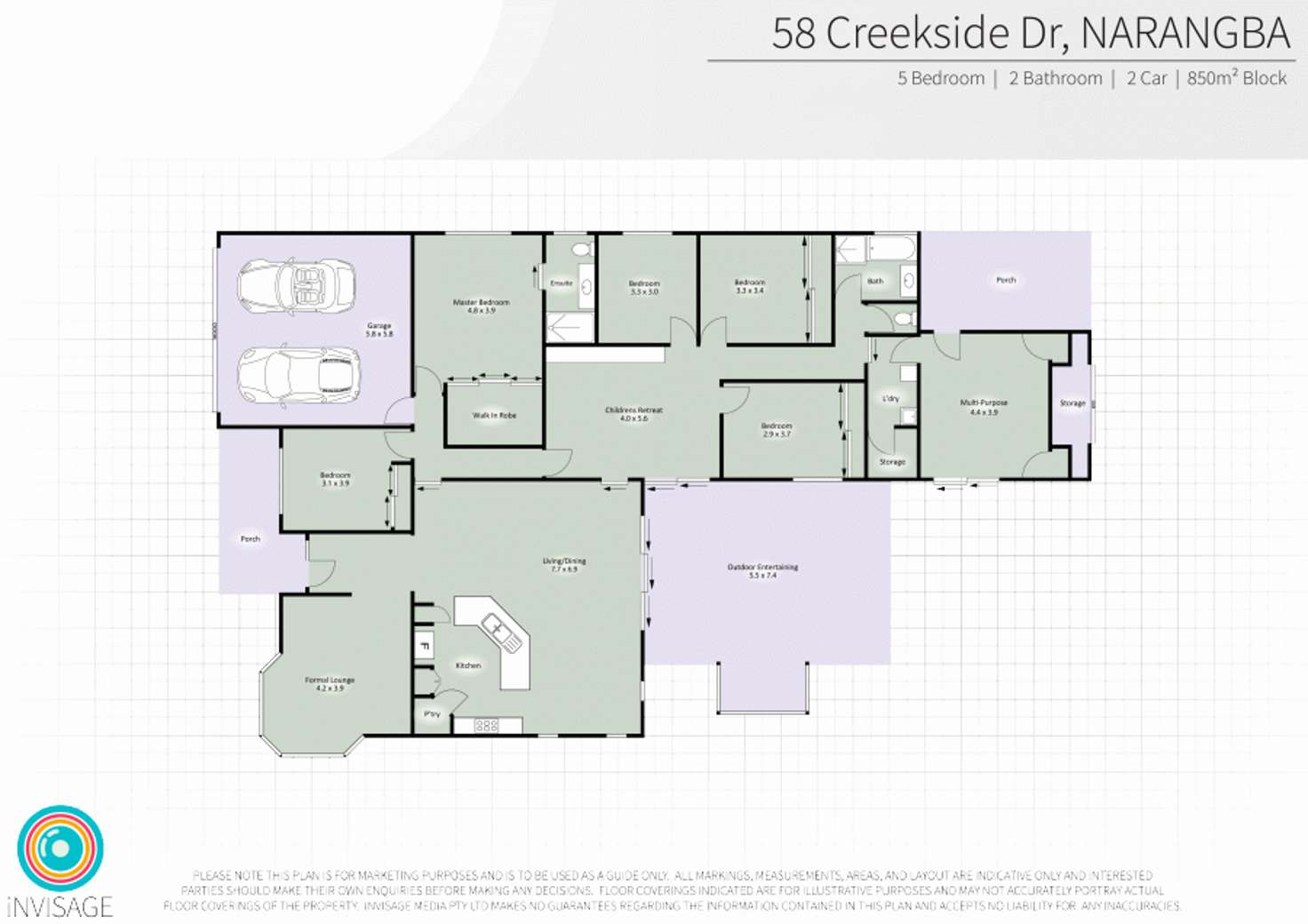 Floorplan of Homely house listing, 58 Creekside Drive, Narangba QLD 4504
