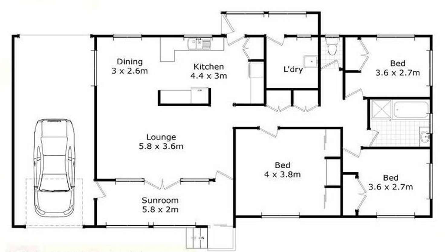 Floorplan of Homely house listing, 33 Esmond Street, Rockville QLD 4350
