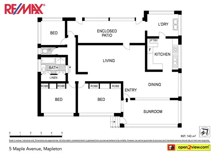 Floorplan of Homely house listing, 5 Maple Avenue, Mapleton QLD 4560