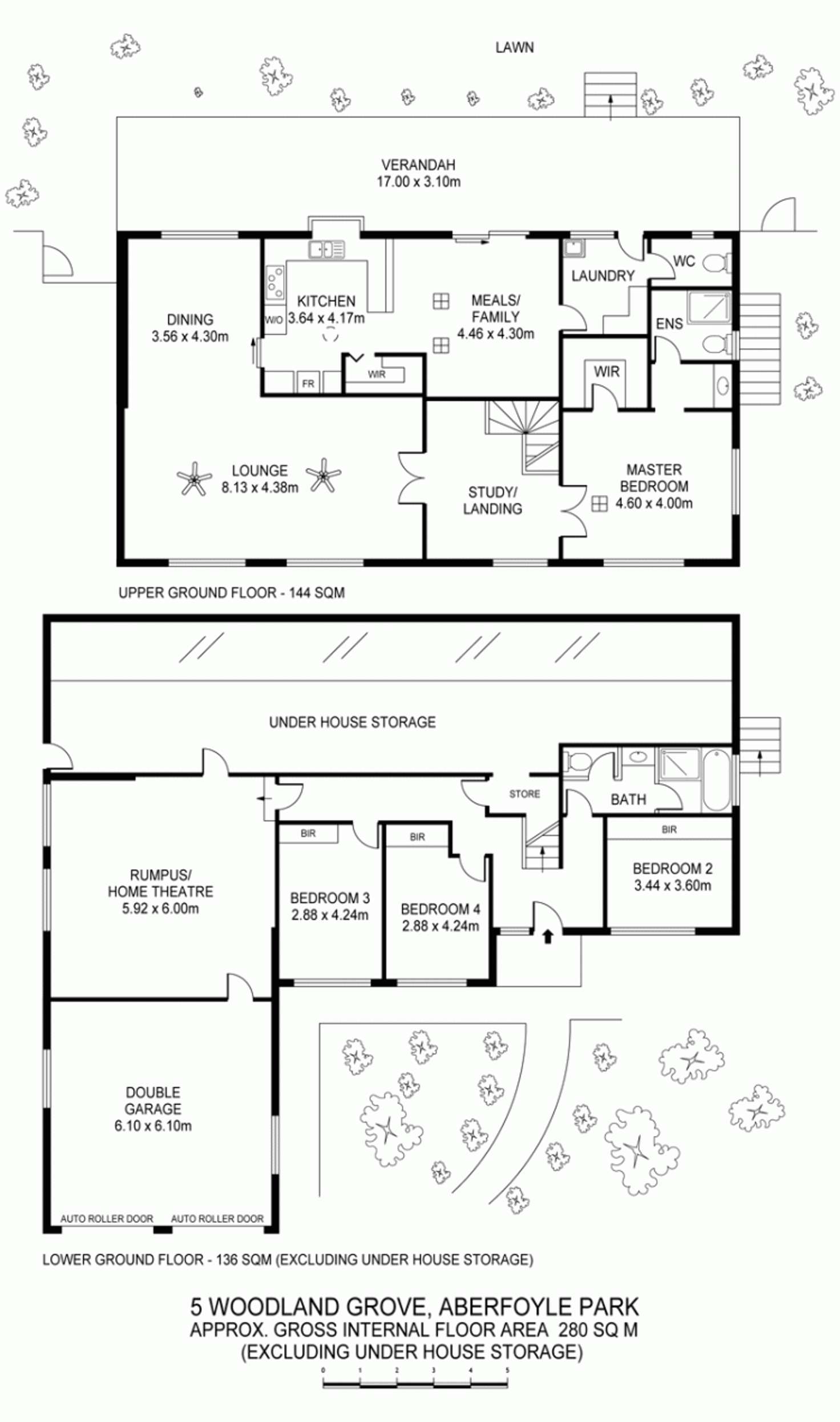 Floorplan of Homely house listing, 5 Woodland Grove, Aberfoyle Park SA 5159