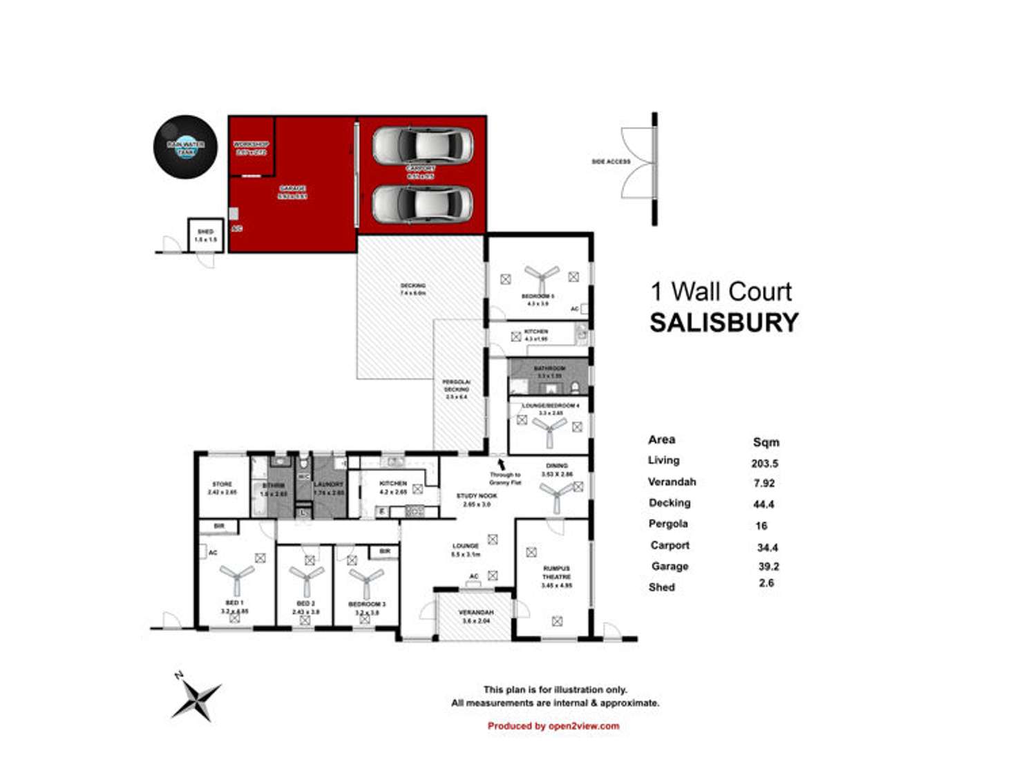 Floorplan of Homely house listing, 1 Wall Court, Salisbury SA 5108