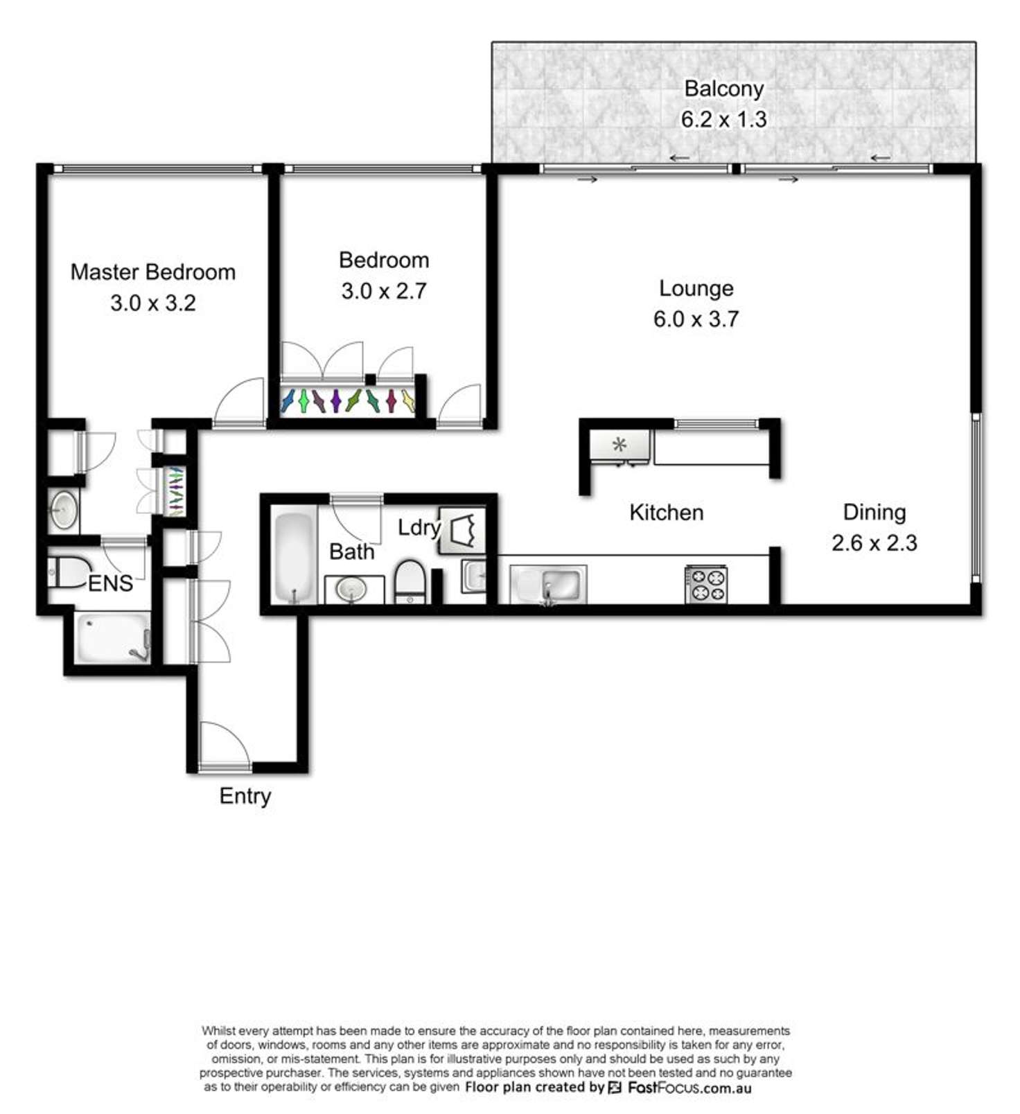 Floorplan of Homely unit listing, 204 Alice St, Brisbane City QLD 4000