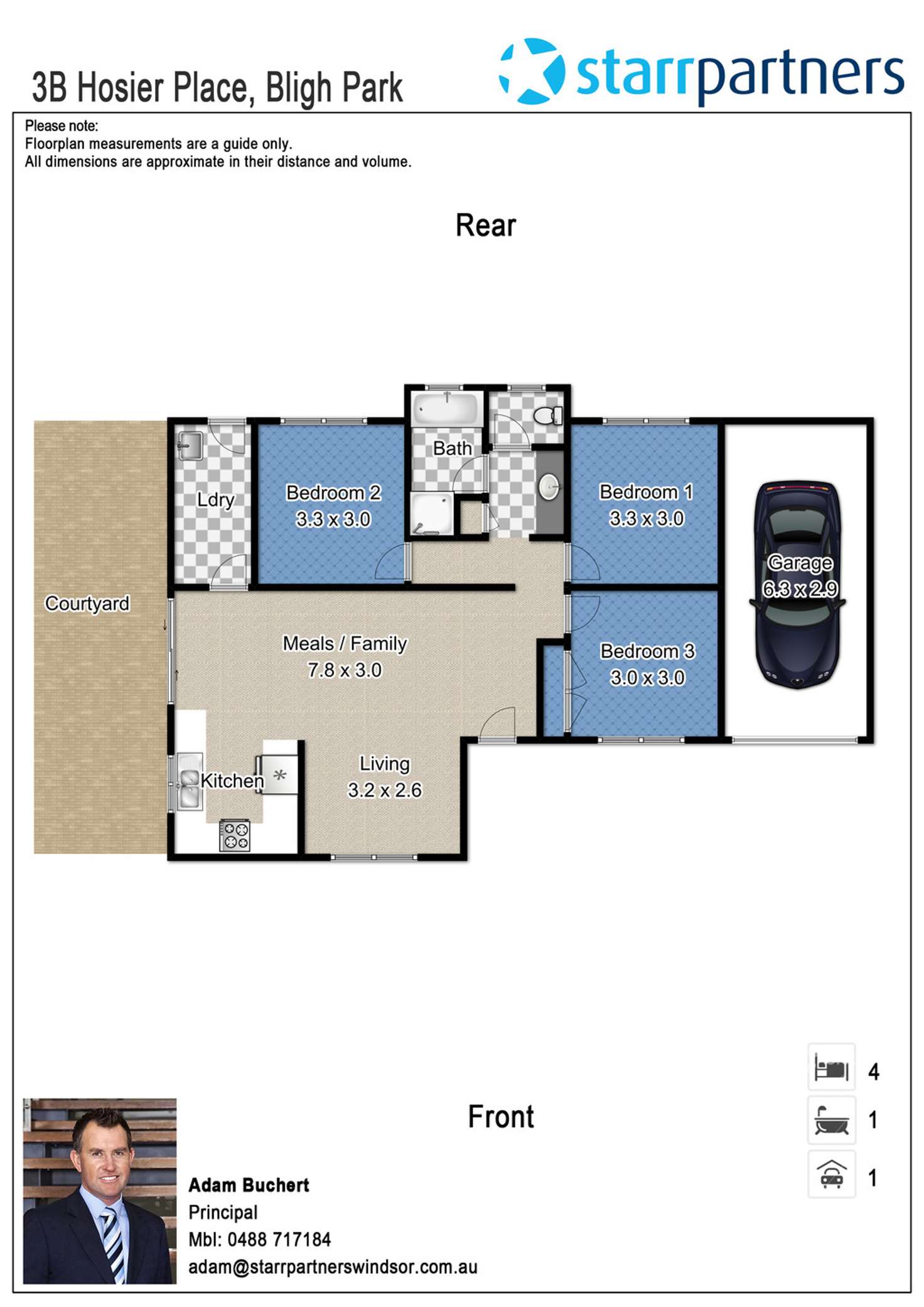 Floorplan of Homely house listing, 3b Hosier Place, Bligh Park NSW 2756