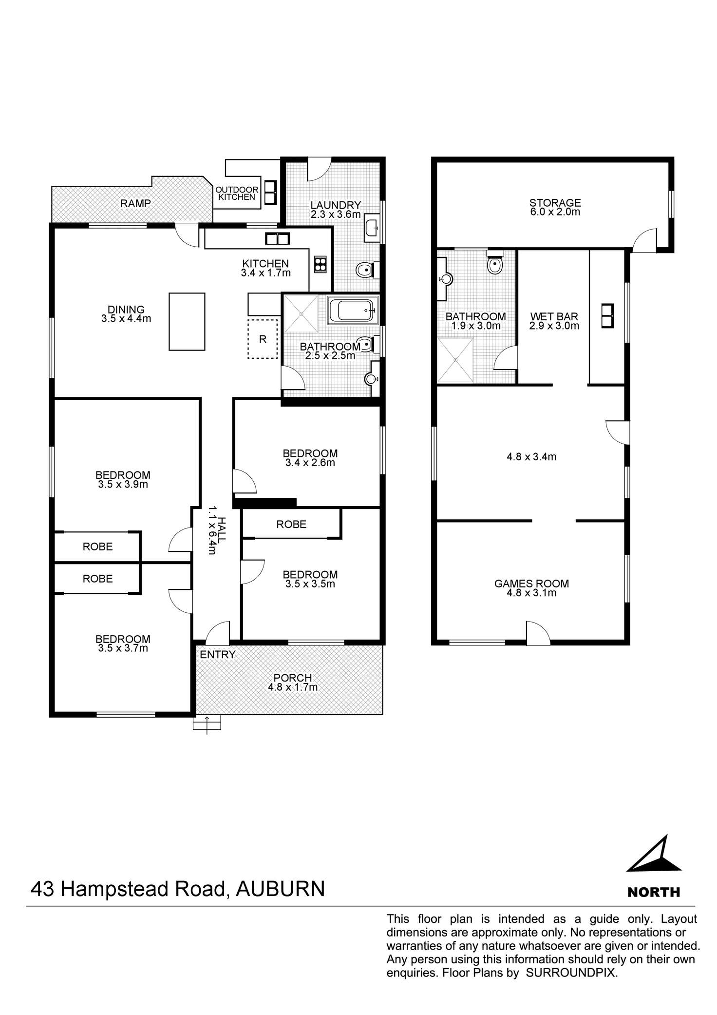 Floorplan of Homely house listing, 43 Hampstead Rd, Auburn NSW 2144