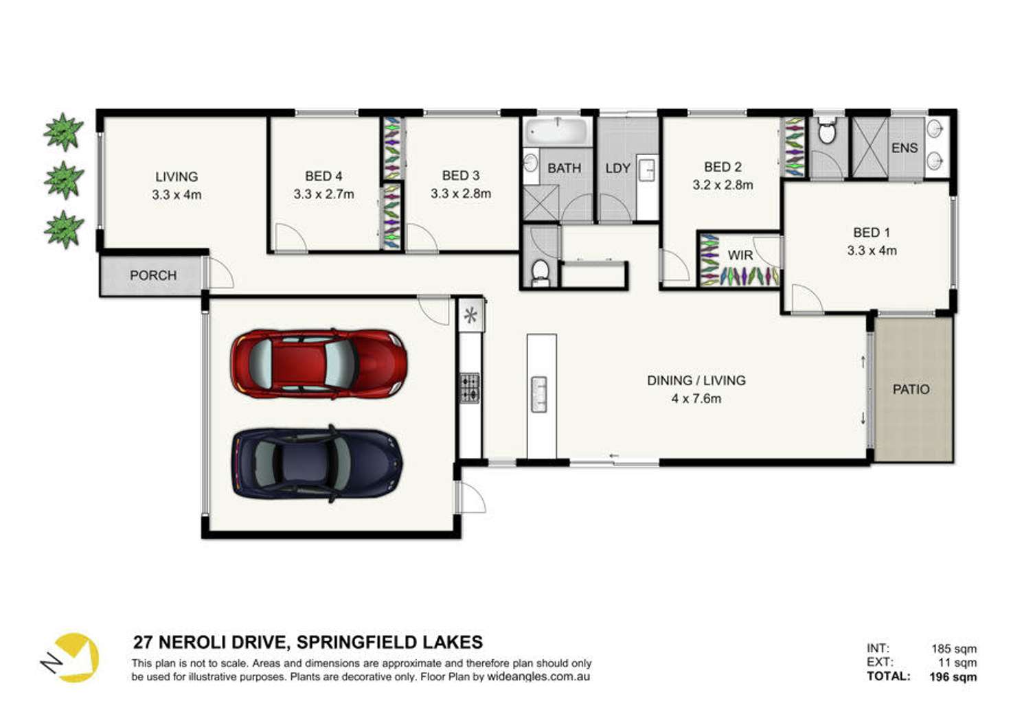 Floorplan of Homely house listing, 27 Neroli Drive, Springfield Lakes QLD 4300