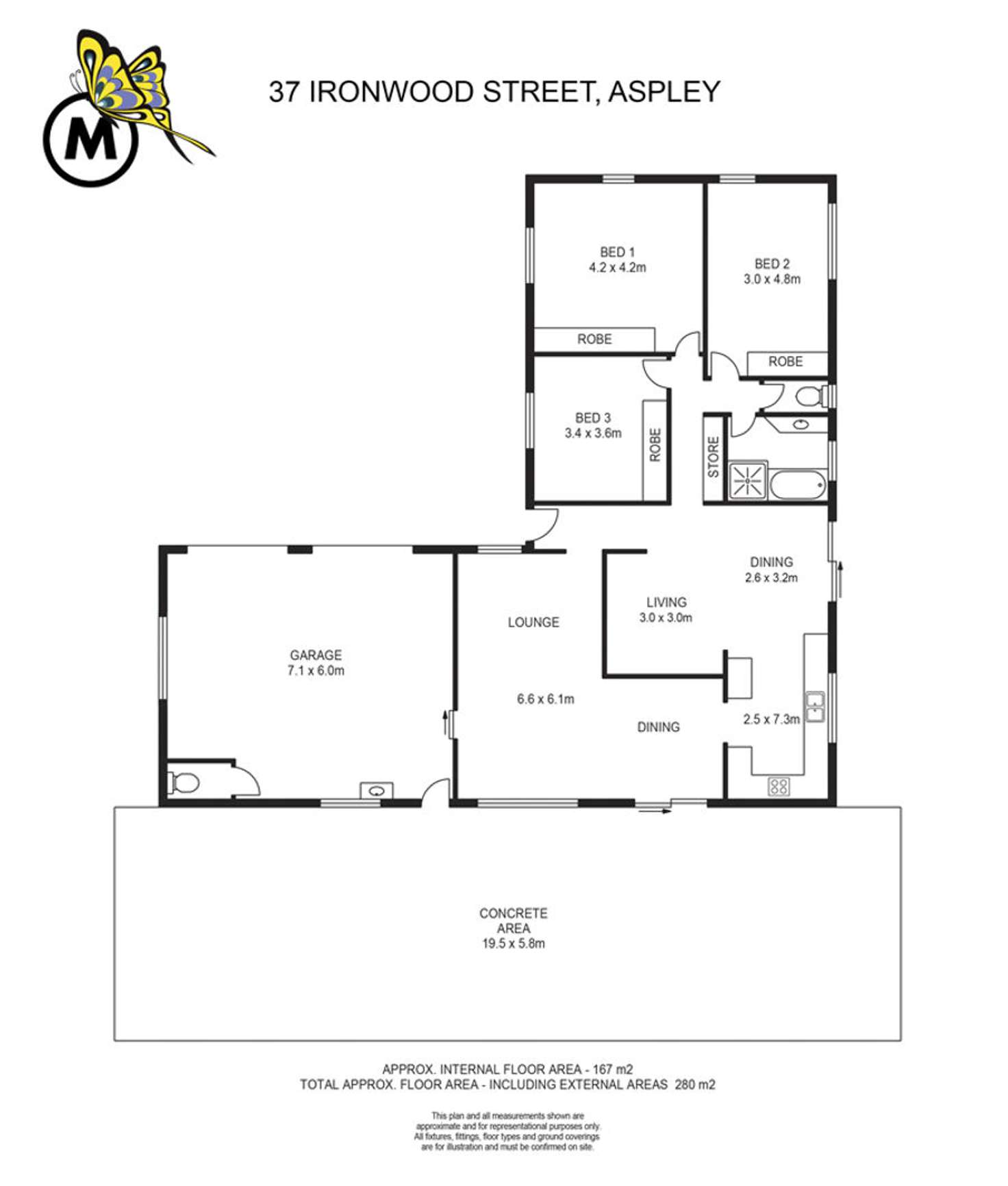 Floorplan of Homely house listing, 37 Ironwood St, Aspley QLD 4034