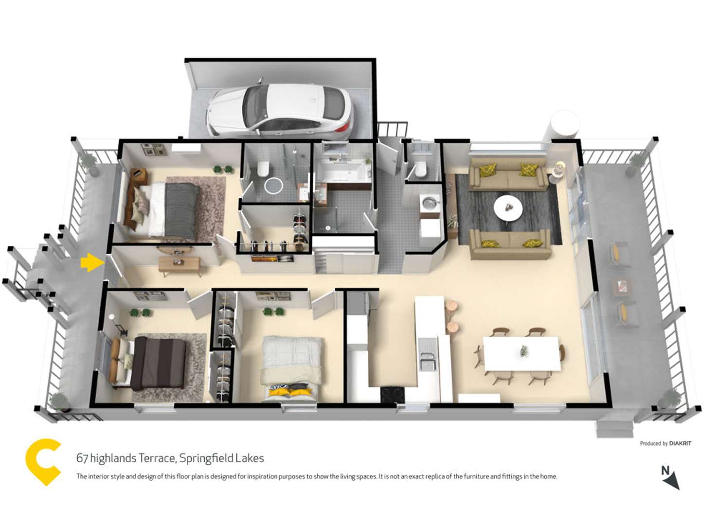 Floorplan of Homely house listing, z67 Highlands Terrace, Springfield Lakes QLD 4300