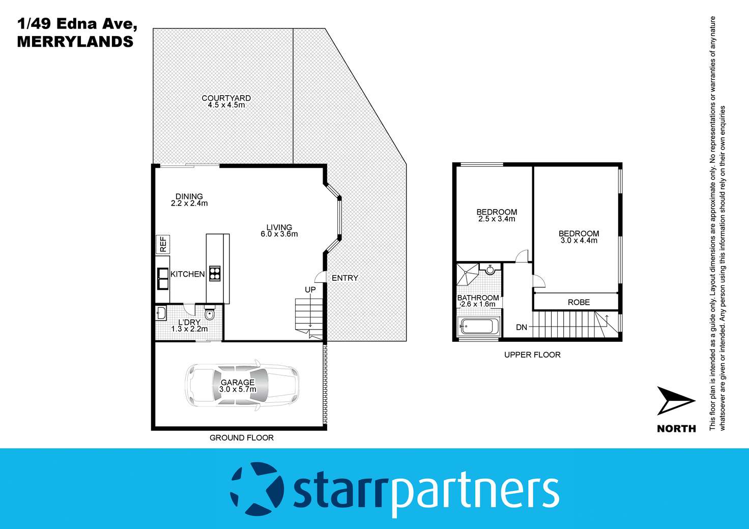 Floorplan of Homely townhouse listing, 1/49 Edna Avenue, Merrylands NSW 2160