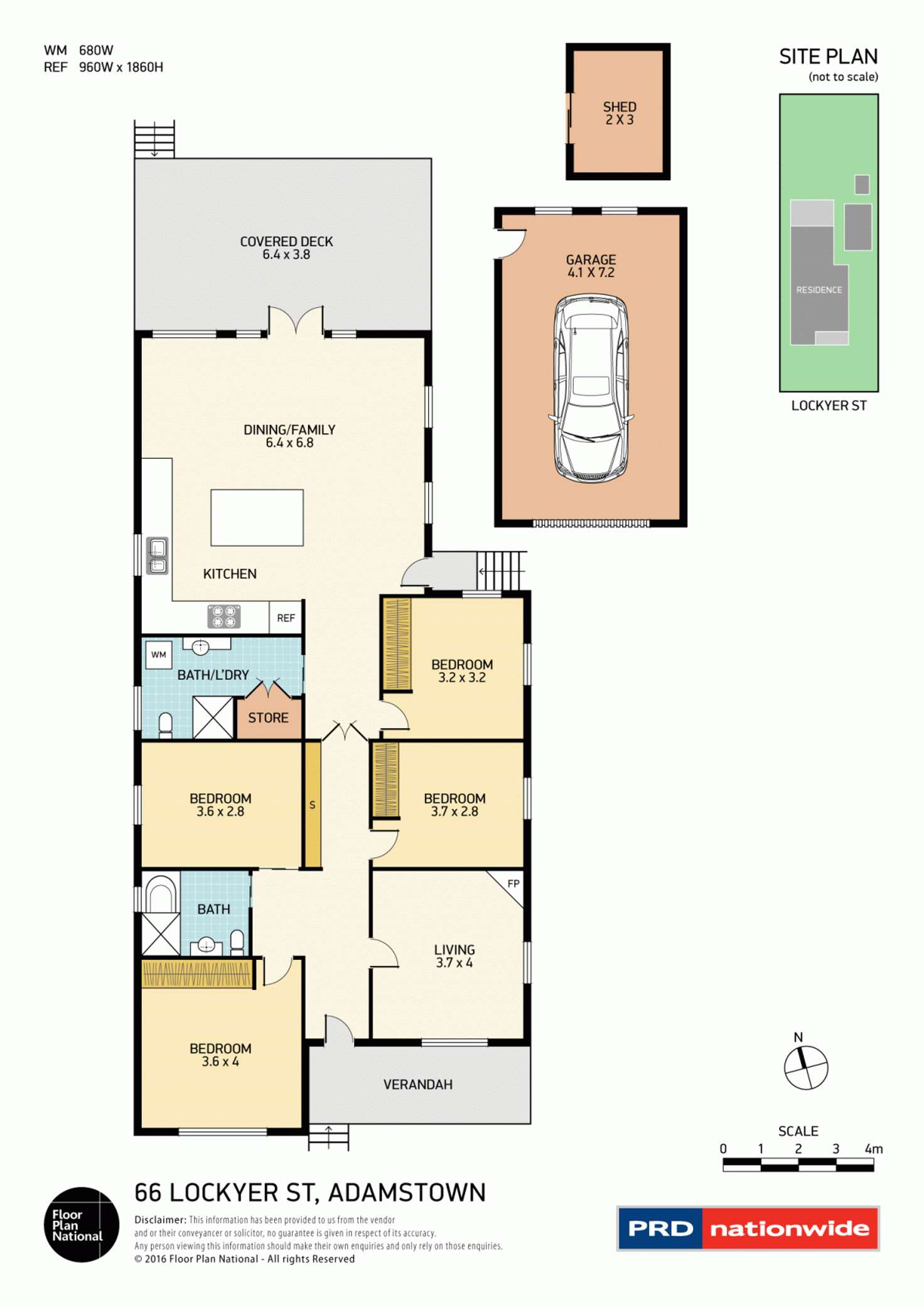 Floorplan of Homely house listing, 66 Lockyer Street, Adamstown NSW 2289