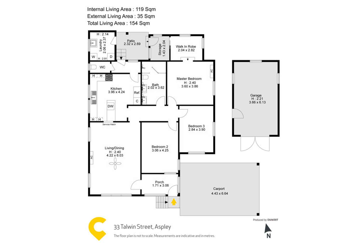 Floorplan of Homely house listing, 33 Talwin Street, Aspley QLD 4034