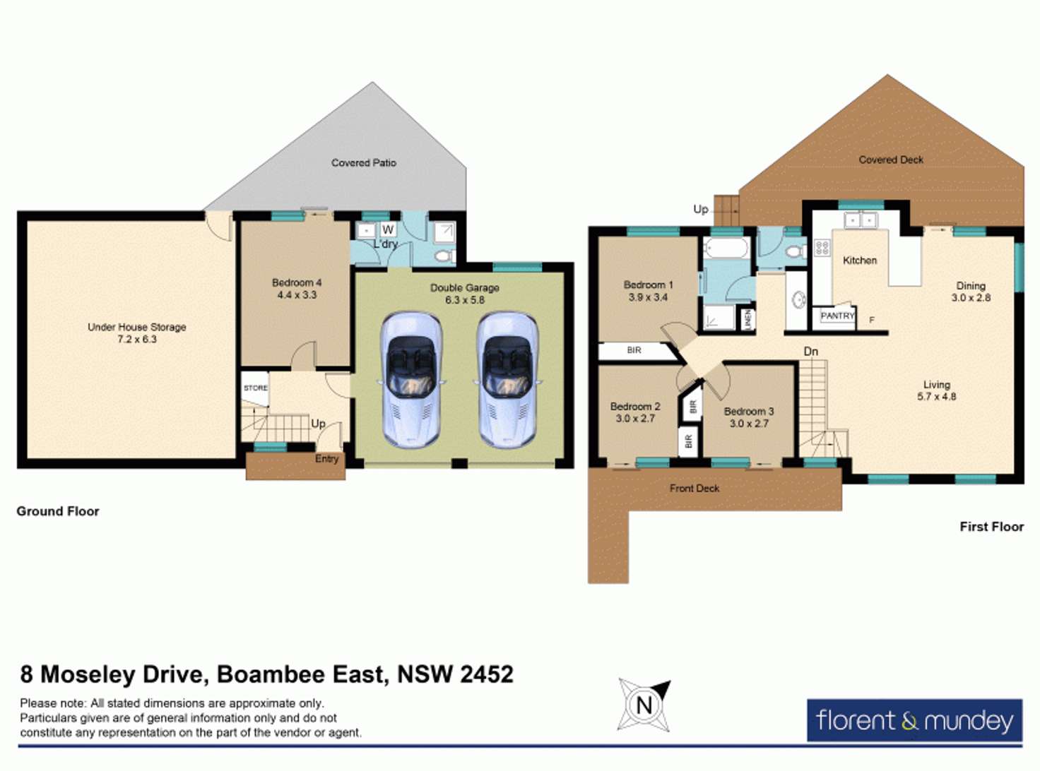 Floorplan of Homely house listing, 8 Moseley Drive, Boambee East NSW 2452