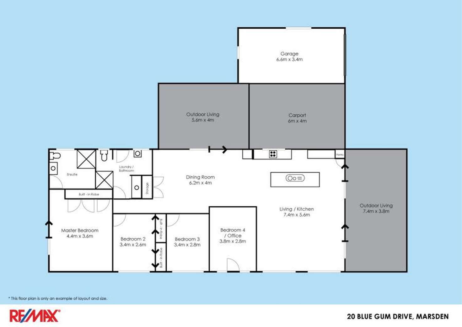 Floorplan of Homely house listing, 20 Blue Gum Drive, Marsden QLD 4132
