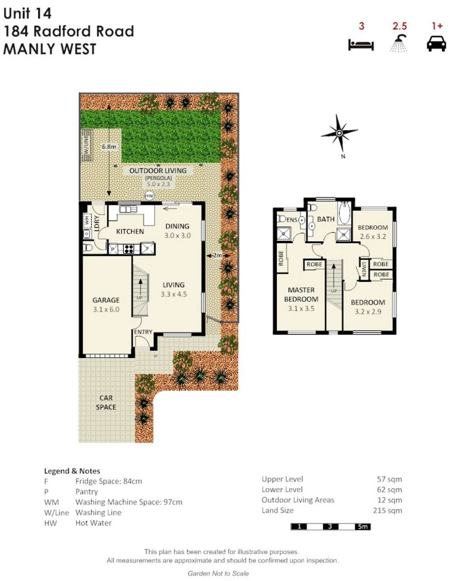 Floorplan of Homely townhouse listing, 14/184 Radford Road, Manly West QLD 4179