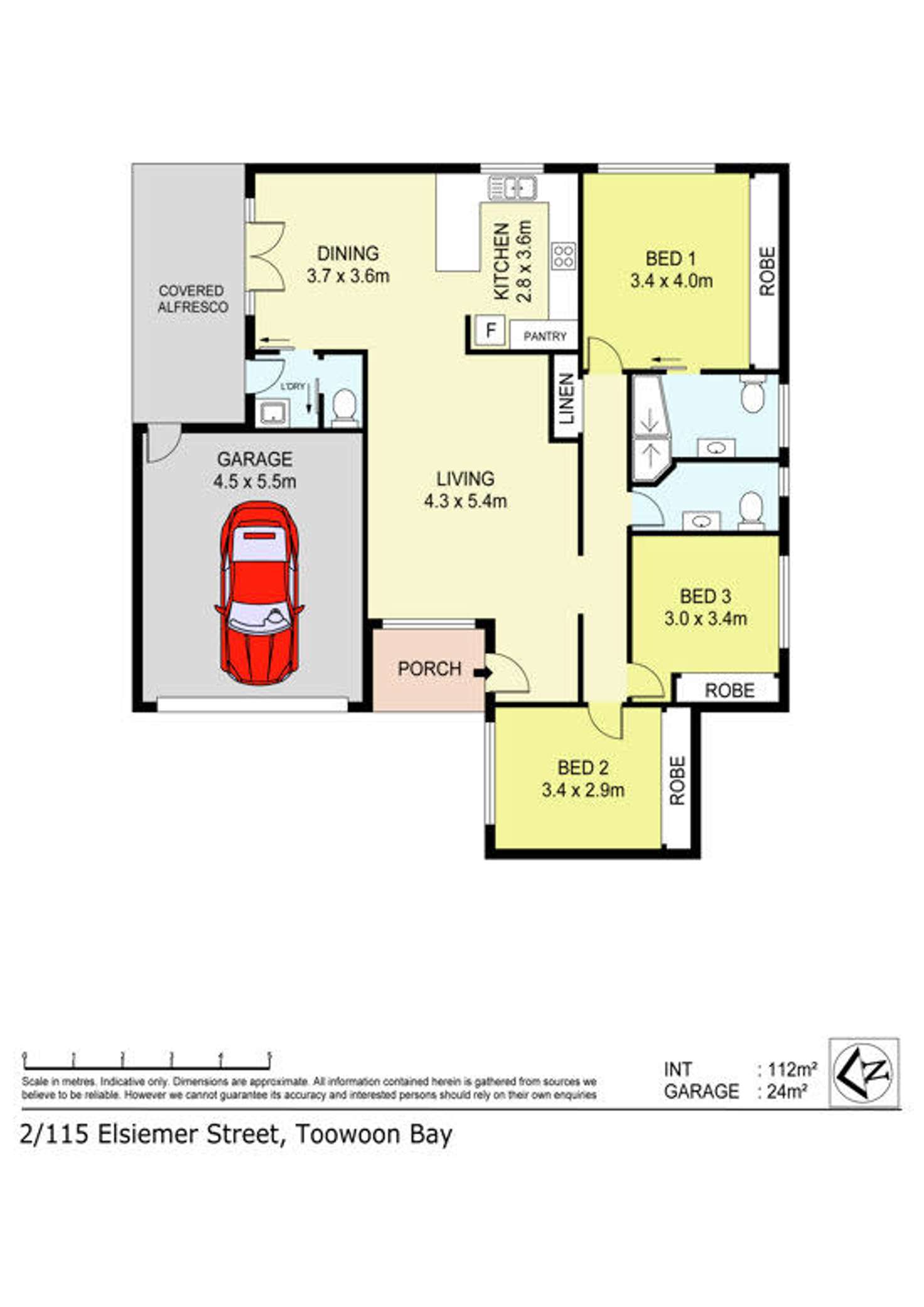 Floorplan of Homely house listing, 2/115 Elsiemer Street, Toowoon Bay NSW 2261