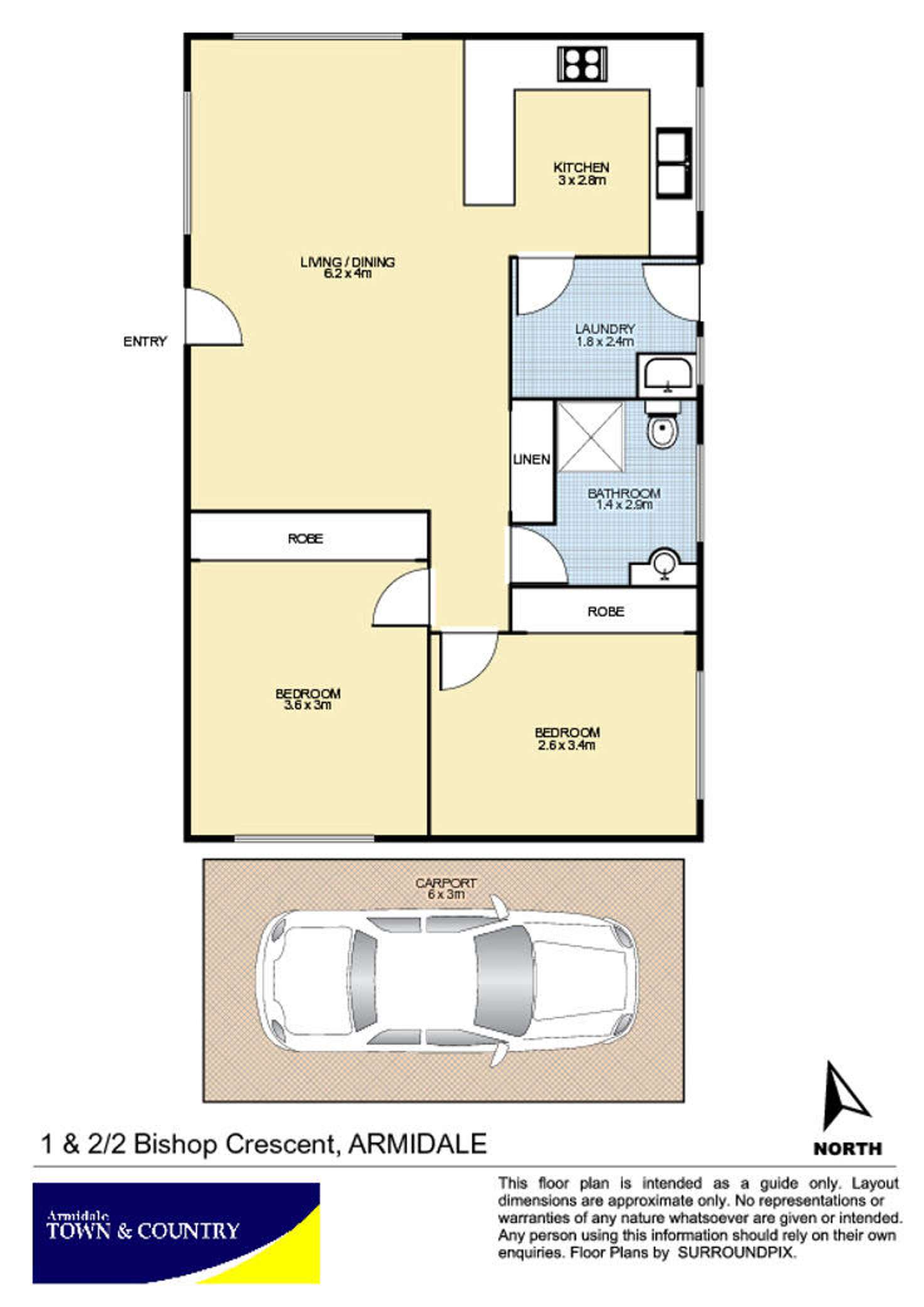 Floorplan of Homely house listing, 1& 2/2 Bishop Crescent, Armidale NSW 2350