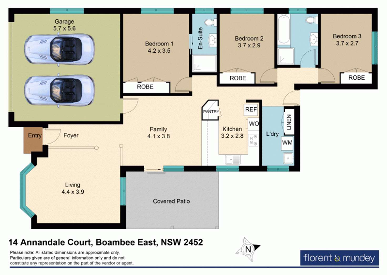 Floorplan of Homely house listing, 14 Annandale Ct, Boambee East NSW 2452