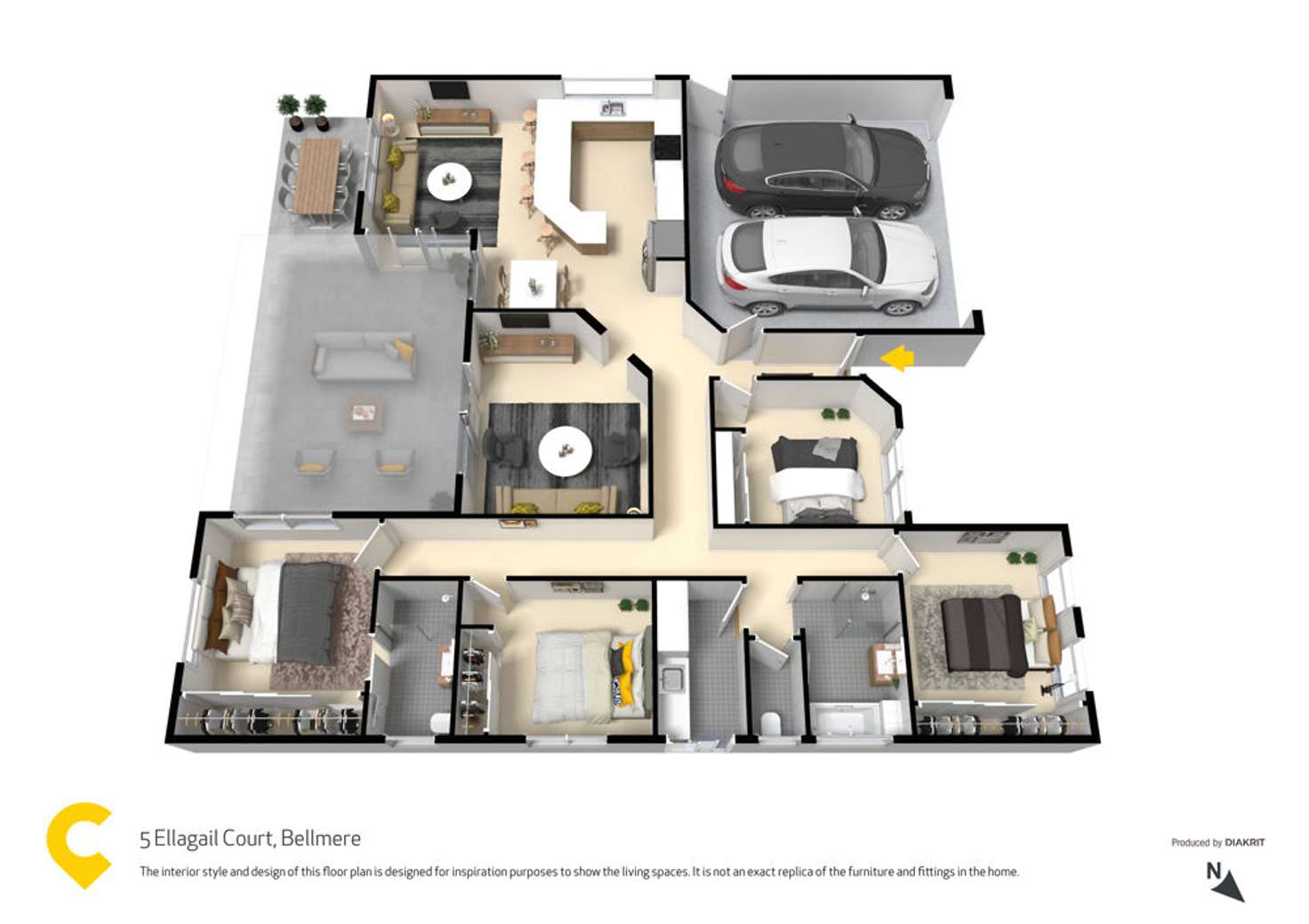 Floorplan of Homely house listing, 5 Ellagail Court, Bellmere QLD 4510