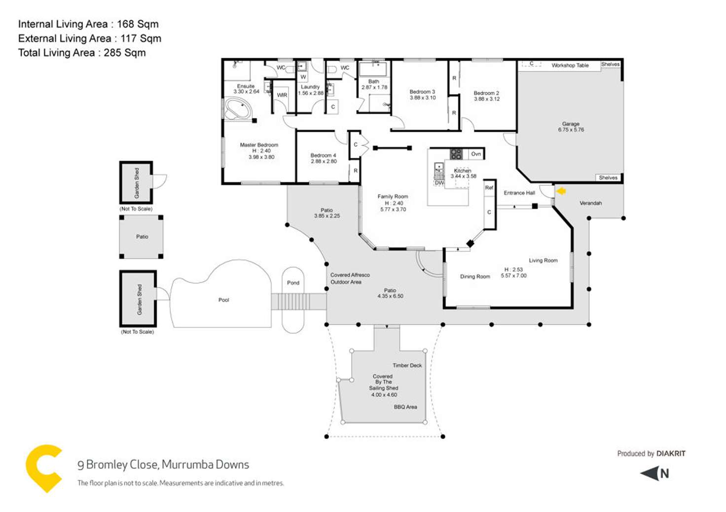 Floorplan of Homely house listing, 9 Bromley Close, Murrumba Downs QLD 4503