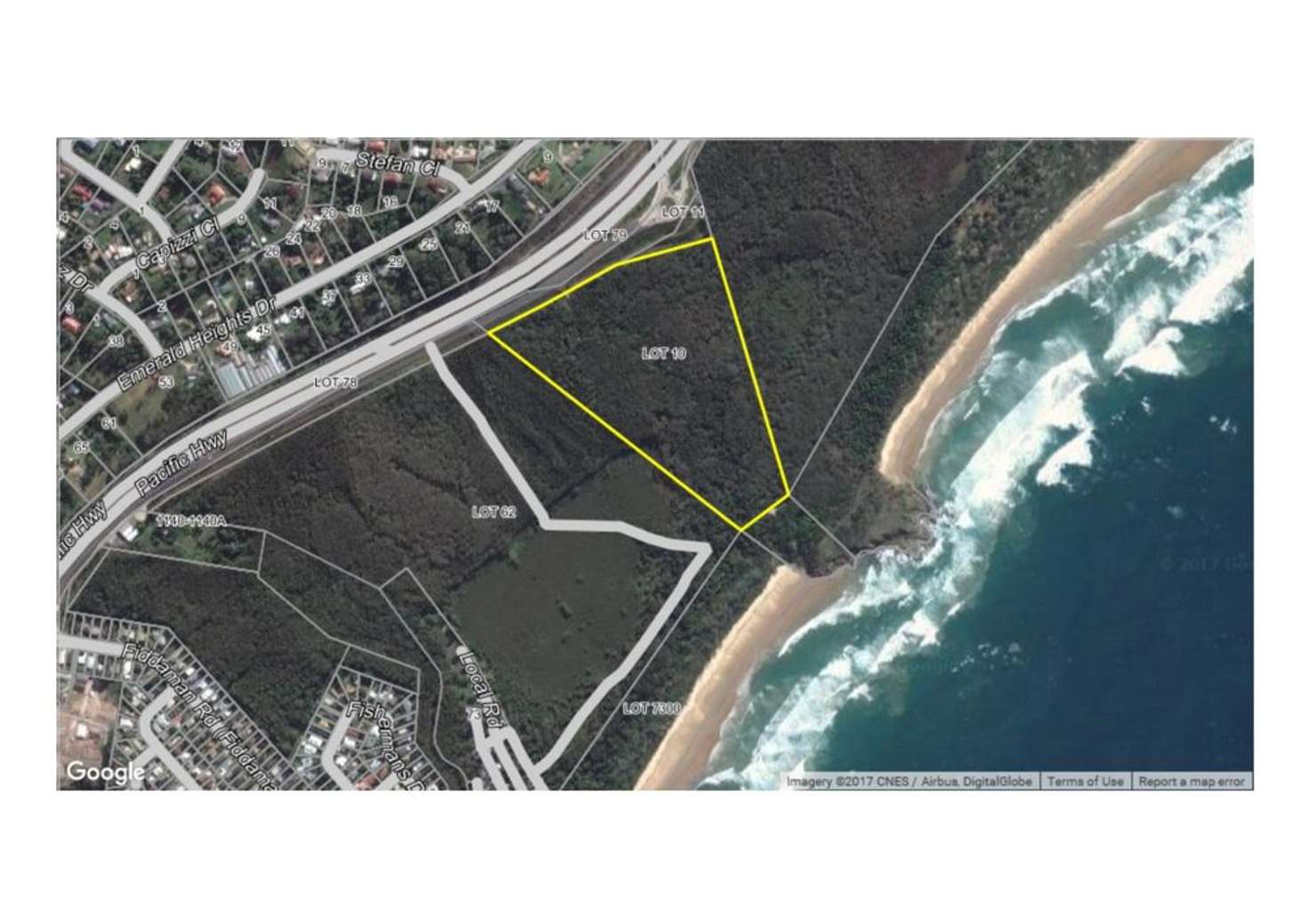 Floorplan of Homely residentialLand listing, Lot 10 Solitary Islands Way, Emerald Beach NSW 2456