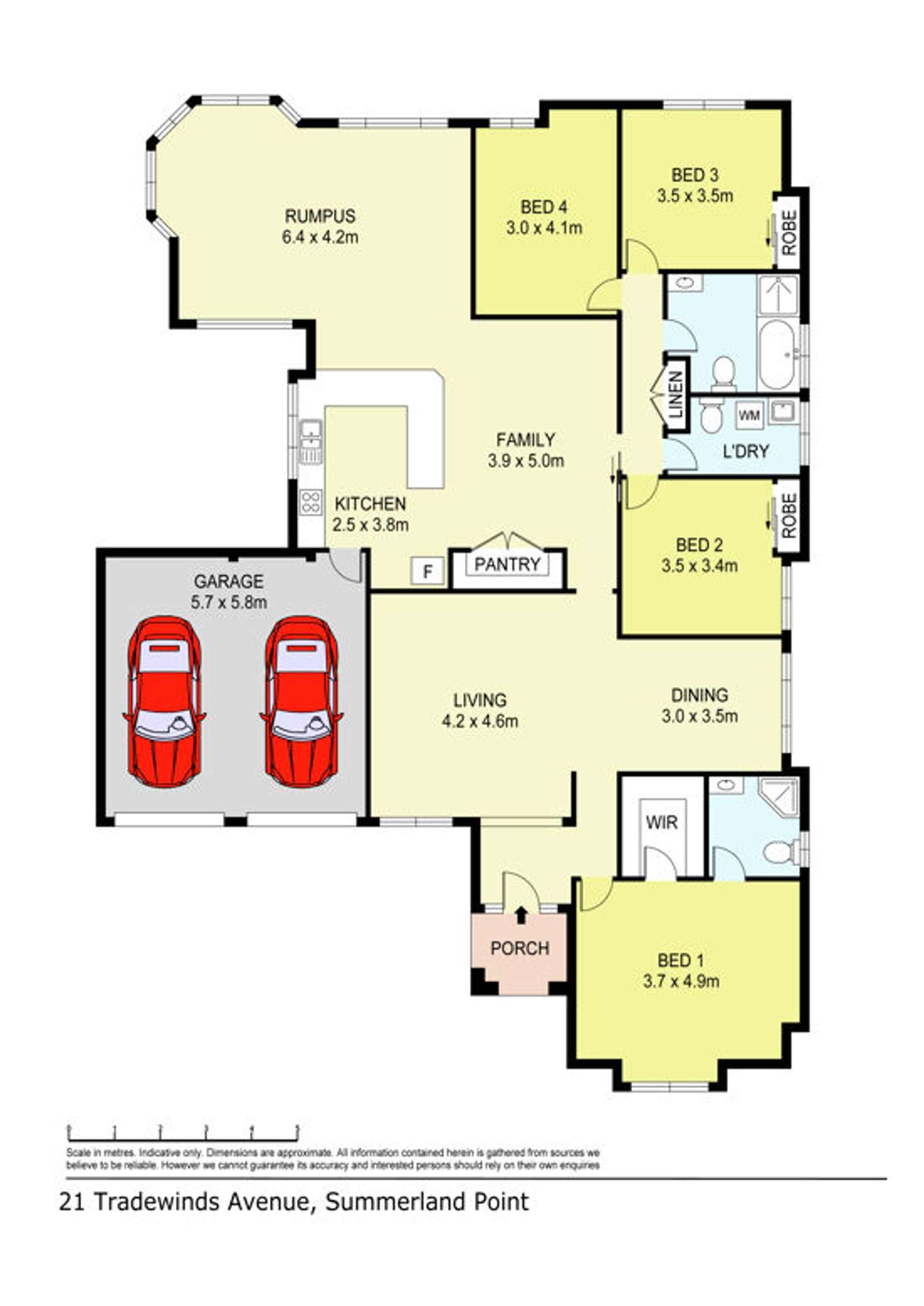 Floorplan of Homely house listing, 21 Tradewinds Avenue, Summerland Point NSW 2259