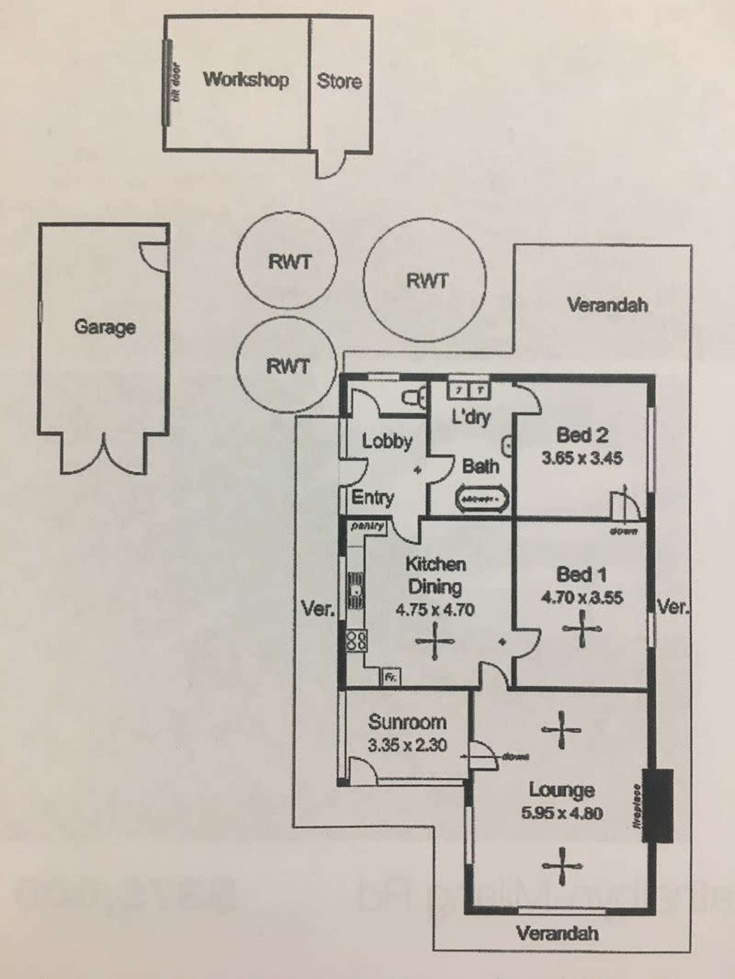 Floorplan of Homely acreageSemiRural listing, 882 Milang Road, Angas Plains SA 5255