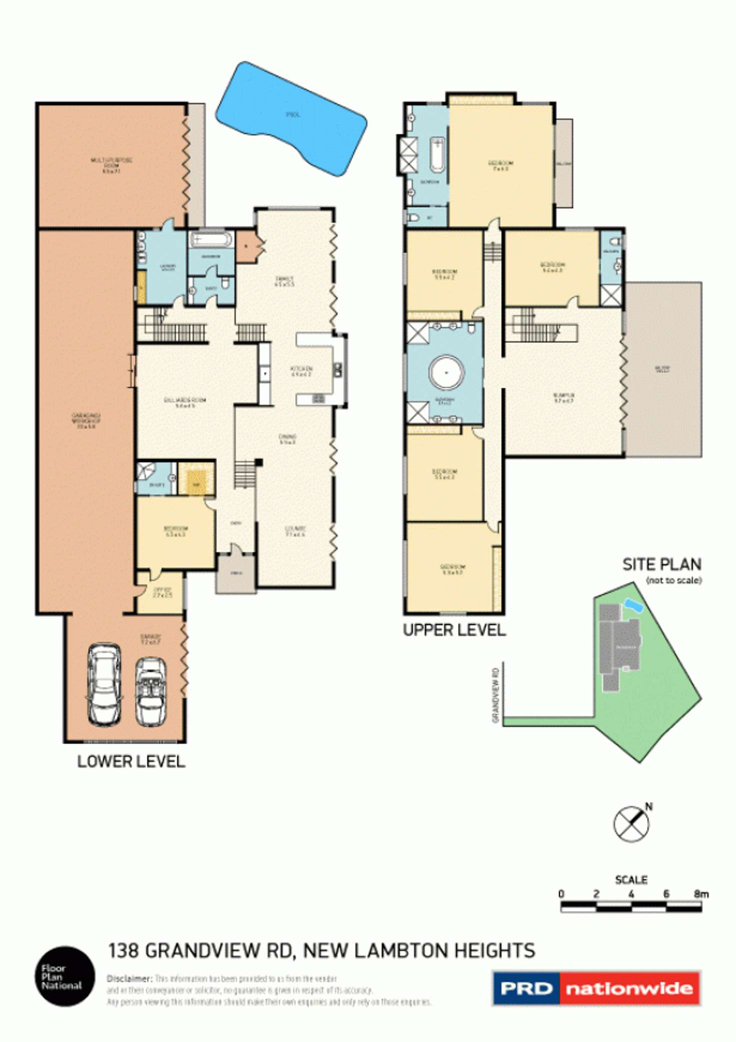 Floorplan of Homely house listing, 138 Grandview Road, New Lambton Heights NSW 2305