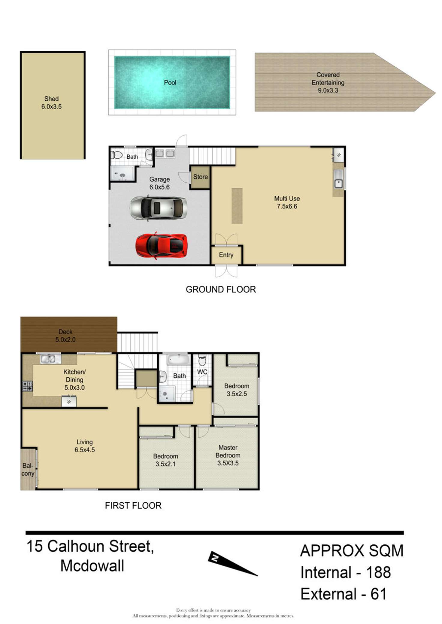 Floorplan of Homely house listing, 15 Calhoun Street, Mcdowall QLD 4053