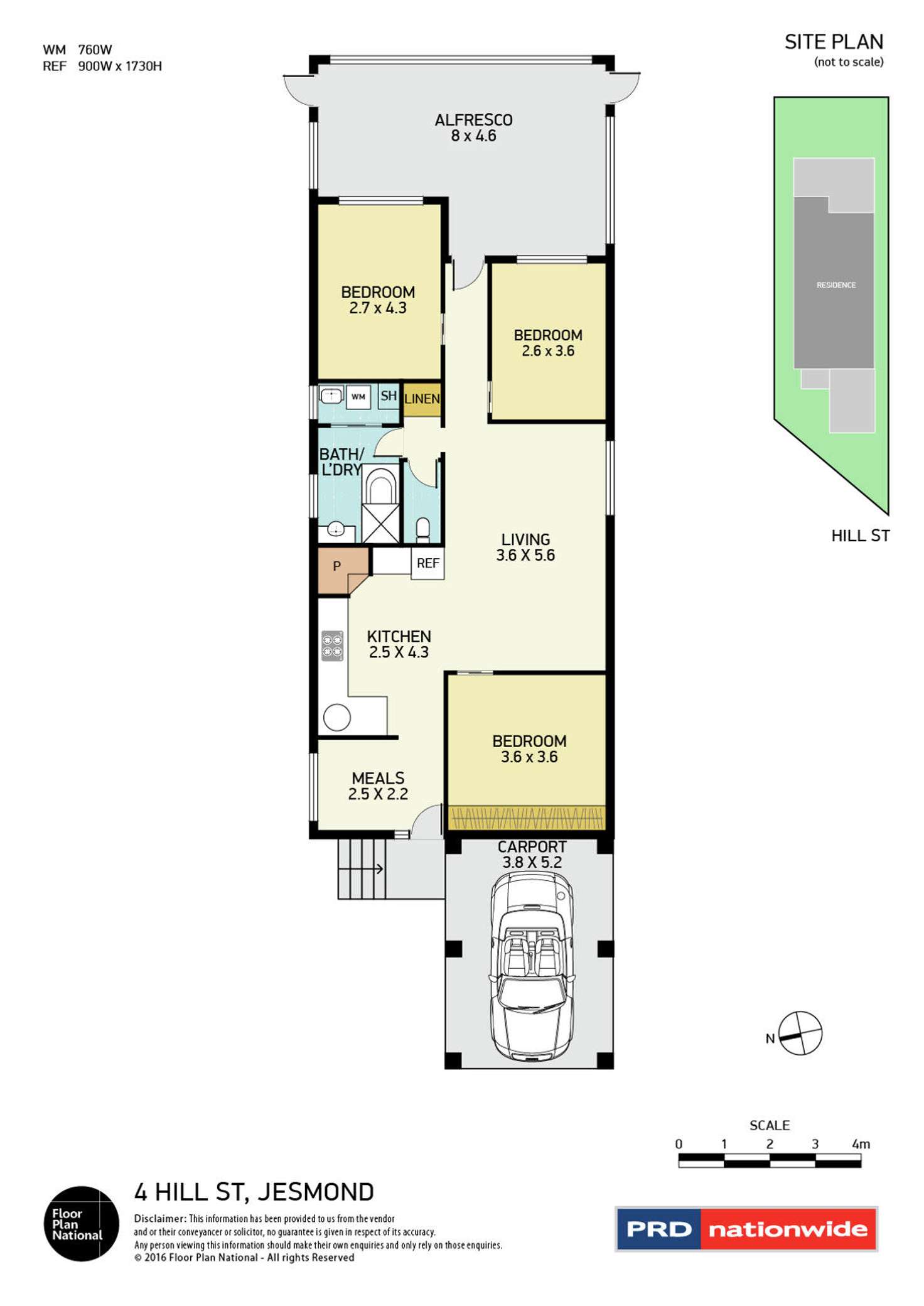 Floorplan of Homely house listing, 4 Hill Street, Jesmond NSW 2299
