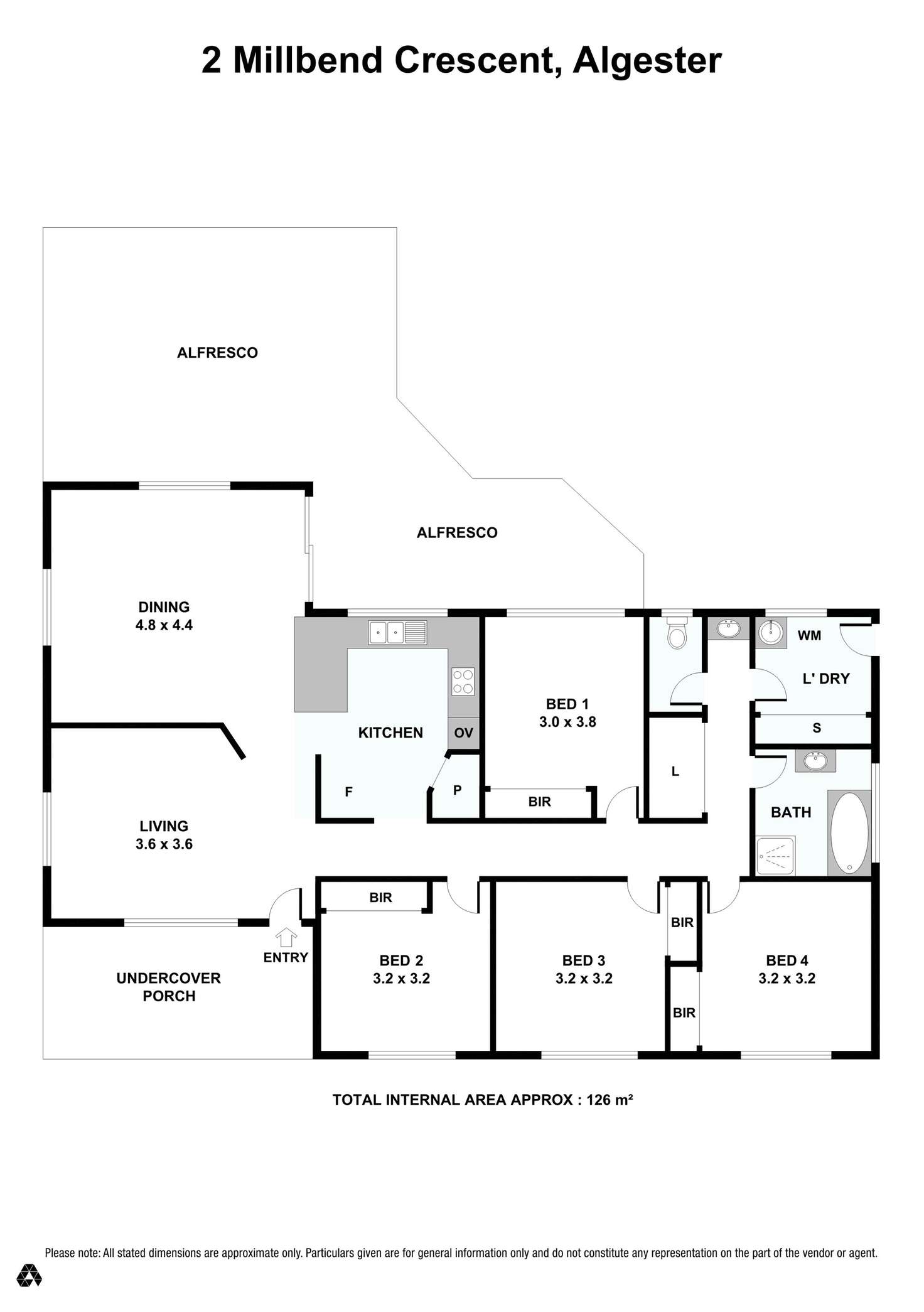 Floorplan of Homely house listing, 2 Millbend Crescent, Algester QLD 4115